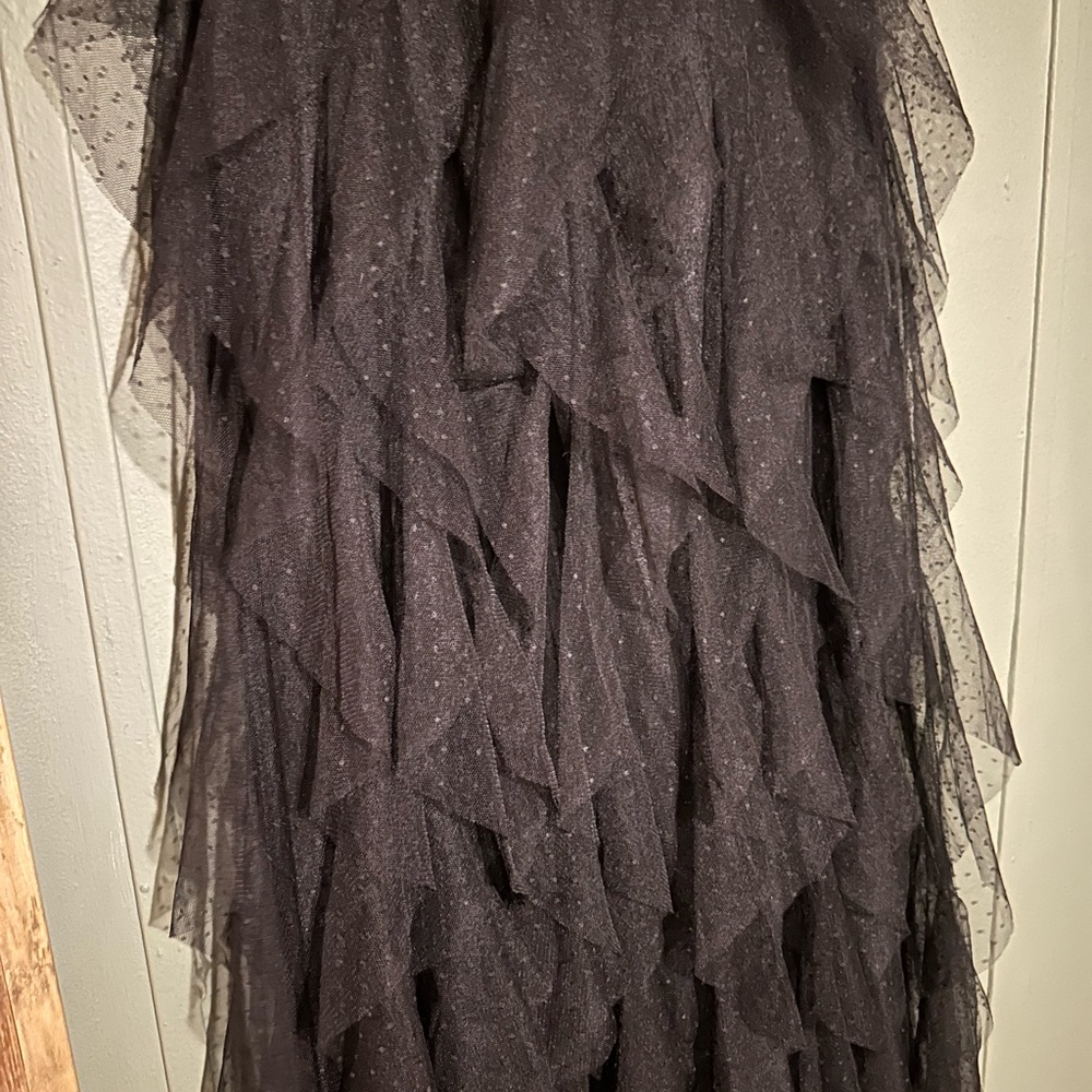 Elegant Black Layered Skirt